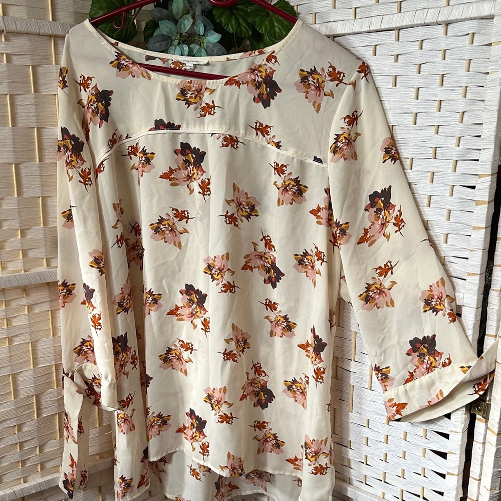 Floral Cream Women's Top